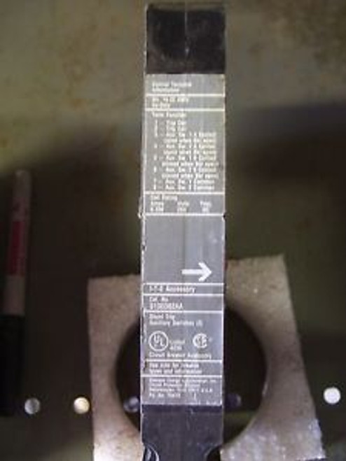 ITE CAT S13ED62AA 250 VDC SHUNT TRIP/ 2-AUXILIARY SWITCHES
