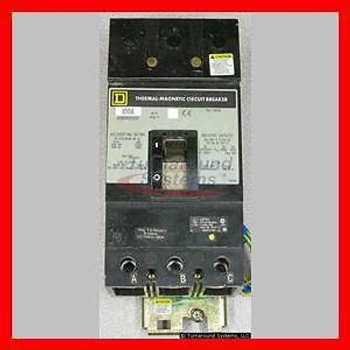 Square D KCB341501212 Circuit Breaker, 150 Amp, 65 kAIR, Aux Switch, I-Line