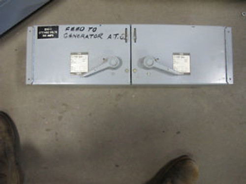 Westinghouse FDPT3633R 100 AMP 600 VOLT Twin Panel Mount Switch
