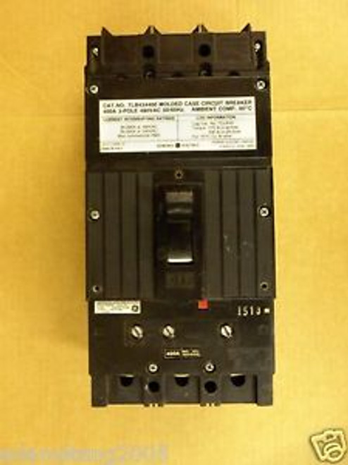 General Electric GE TLB 3 pole 100 amp 480v TLB134100 Circuit Breaker