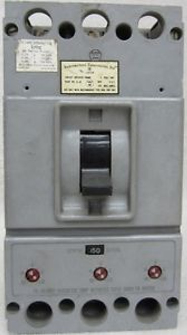 WESTINGHOUSE  HKA3150  600 VAC  150 Amp  3 Pole CIRCUIT BREAKER