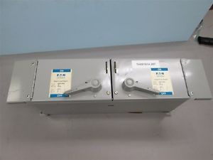 Cutler Hammer FDPWT323R Twin 100 amp 240 vac Fused Panel Switch with Hardware