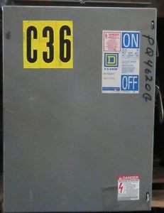 SQUARE D PQ4620G BUS PLUG SWITCH 200 AMP 480 V 3 PH 4 WIRE I-LINE BUSWAY