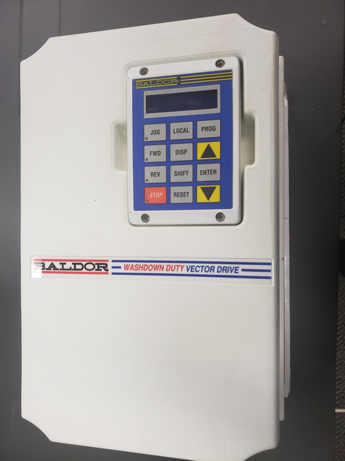 ZD18H410-W BALDOR AC VECTOR drive, 460V,18H,7.5/10/15HP,4X,DYN TR (New)