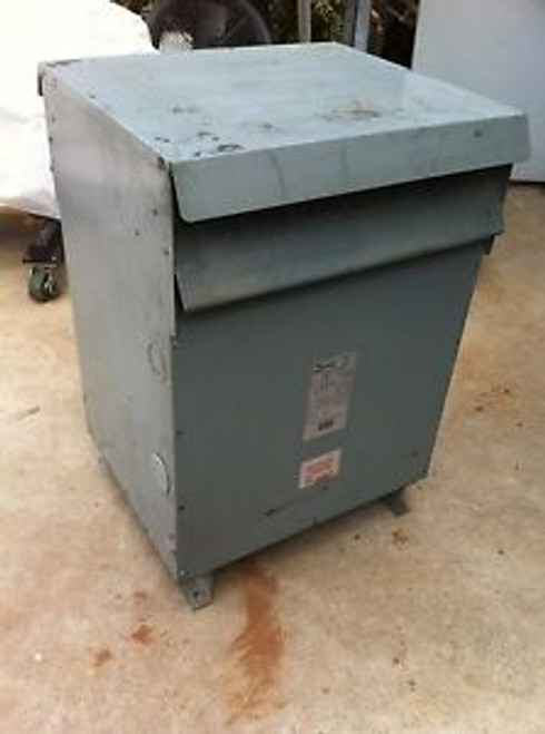 HAMMOND 75KVA TRANSFORMER 480 PRIMARY 208 Y 120 SECONDARY 3 PHASE mk075kb