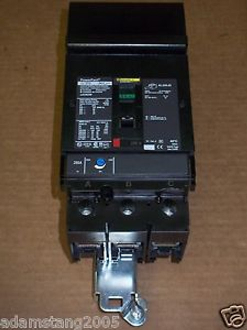 Square D JJ 250 3 pole 250 amp 600v JJA36250 PowerPact Circuit Breaker JJA