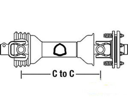 02981677 Batwing Mower Wing Shafts Fits Alamo: St10 & St15 (Sn Prefix Cc314&Gt)