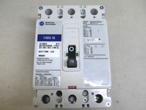 (K3) 1 ALLEN BRADLEY 140U-I6C3-C70M CIRCUIT BREAKER 70 AMPS