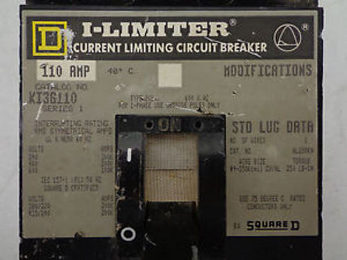 Square D KI36110 Circuit Breaker 110A 3P 600V