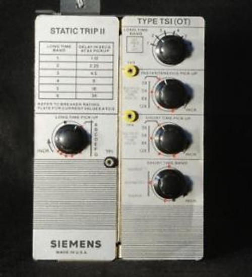 Siemens Static Trip II Type TSI (OT) 87095268