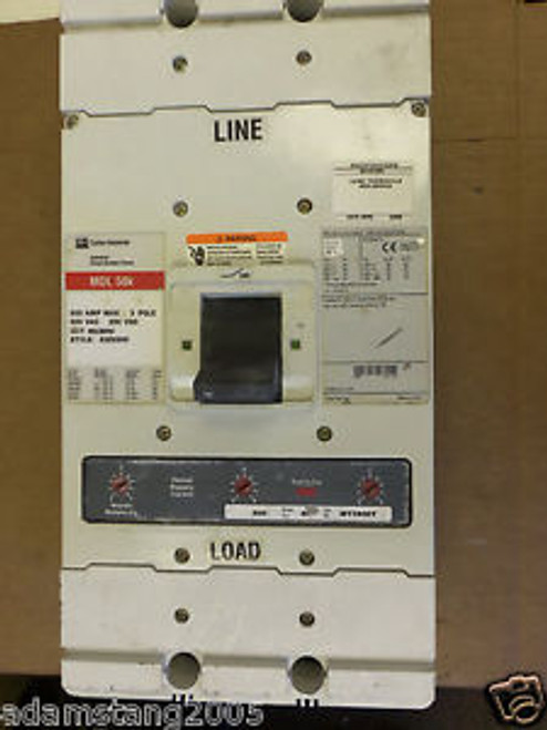 CUTLER HAMMER MDL MDL3800F MDL3800W 3 POLE 800 AMP 600 VAC CIRCUIT BREAKER