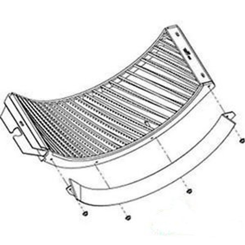 Ah205254Hb Concave, Front (Small Grain, Helical Bars)