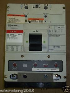 Cutler Hammer LD  LD3600F 3 pole 600 amp 600v Circuit Breaker 600 amp TRIP RED