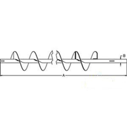 71406251 Gleaner Massey Ferguson Ext. Wear Bottom Clean Grain Auger 92.062