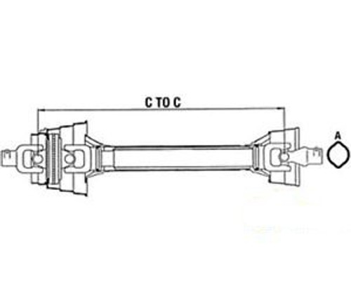 W248012100202 Complete Constant Velocity Shafts Fits John Deere:1008,1018,1418,