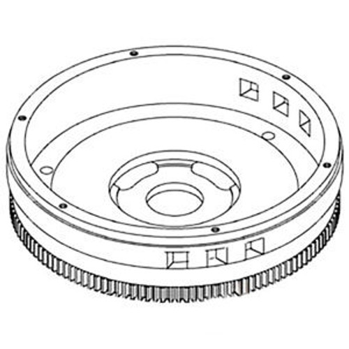 Ar97317 New Tractor Flywheel W/ Ring Gear For John Deere 4555 4560 4640 4650 +