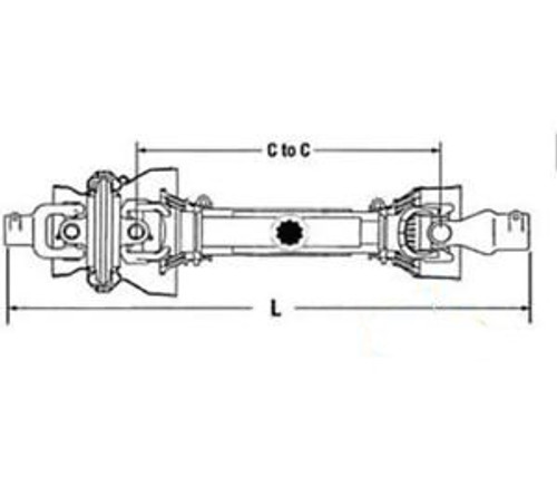 84110105 Case Ih Ford Complete 80° Cv Driveline Models Lbx332P, Lbx332R, Bb940Ap