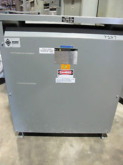 Square D 112T3HFISNL 112.5 KVA 3 Phase 480 X 120/208 Volt Transformer - T227