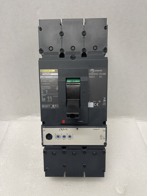 Square D PowerPact Circuit Breaker LJA36400U31X 400 Amp / 600 Volt / 3 Pole