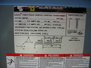 Square D Transfomer 150KVA