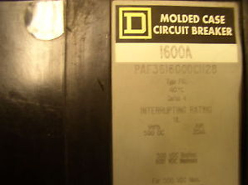 SQUARE D CIRCUIT BREAKER, CAT PAF361600DC1128