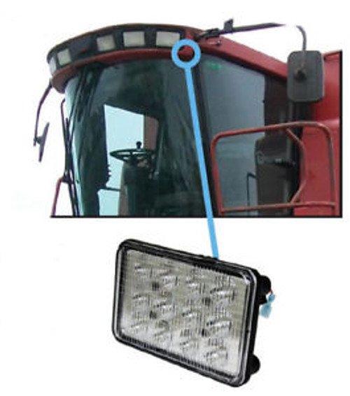 Case Ih 2144-2588 Combine Cotton Picker Led Outer Cab Light