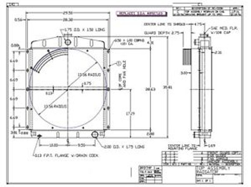 New Detroit Diesel 3-71 4-71 And 6-71 Power Unit Radiator Brand New