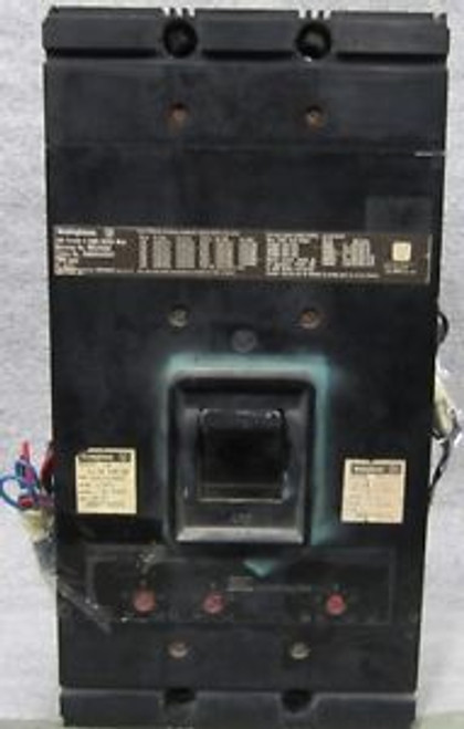 WESTINGHOUSE MA3800 600 VAC 800 Amp 3 Pole CIRCUIT BREAKER w/ AUX SW, Shunt trip