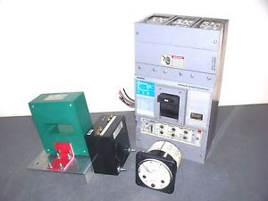 SIEMENS ELECTRONIC CIRCUIT BREAKER CAT SMD69800ANGT W/AMMETER & TRANSFORMER
