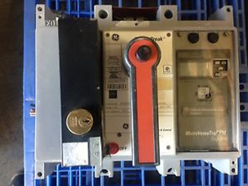 GE TP88TTE1R CIRCUIT BREAKER 800A 600V MICROVERSA LSIG w/ AUX, Shunt Trip, UVR