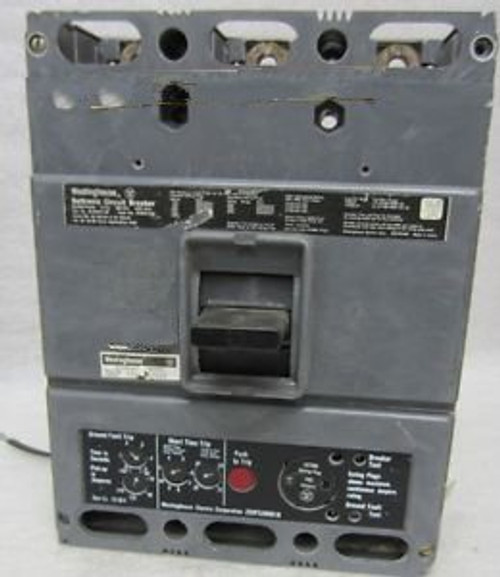 WESTINGHOUSE HLCGA3150 600 VAC 150 Amp 3 Pole CIRCUIT BREAKER w/ Shunt trip