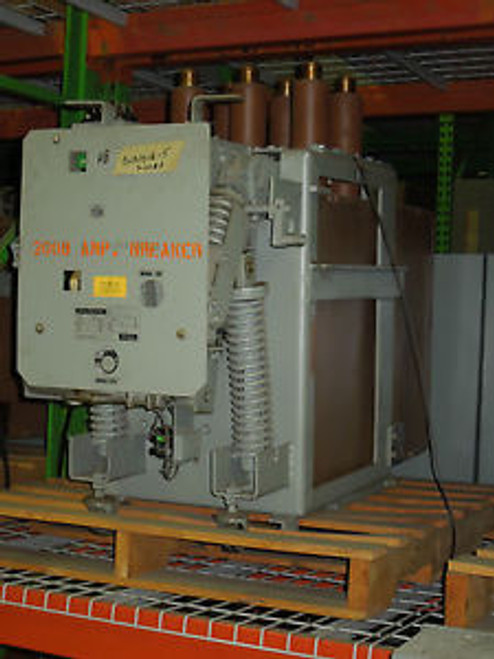 GE Magne-Blast Circuit Breaker - 4.76KV - 2000Amp - AM-4.16-250-9H - Used