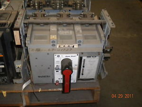 GE TP2020TT CIRCUIT BREAKER 2000A FRAME 600V ELECT OPS DRAW OUT VERSATRIP LI 800