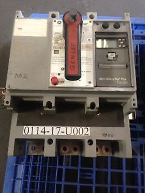 GE TP1616TTE1CR CIRCUIT BREAKER 1600A 600V MICROVERSA LIG AUX, Shunt Trip, Bell