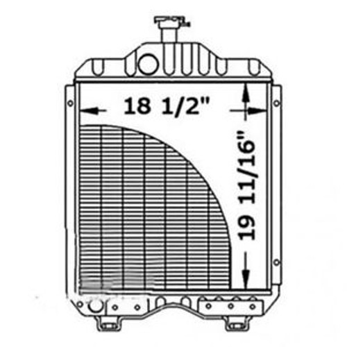 Radiator Kubota L295 L305 L355 15411-72062
