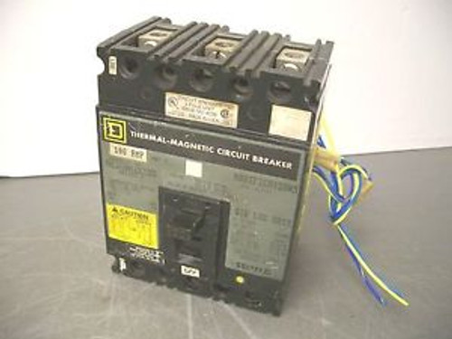 SQUARE D CIRCUIT BREAKER CATFHL3610016DC1352 100A/500V/3POLE W/AUX