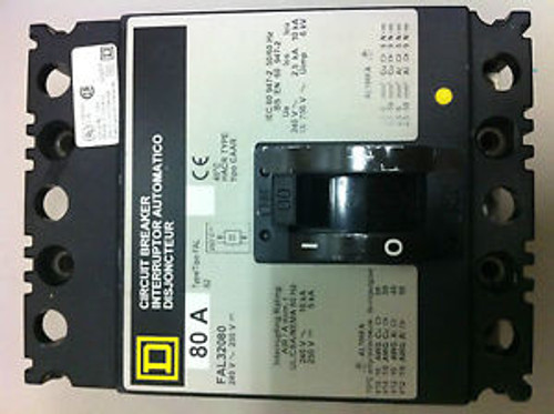 80 AMP Circuit Breakers by Square D / Schneider Electric FAL32080