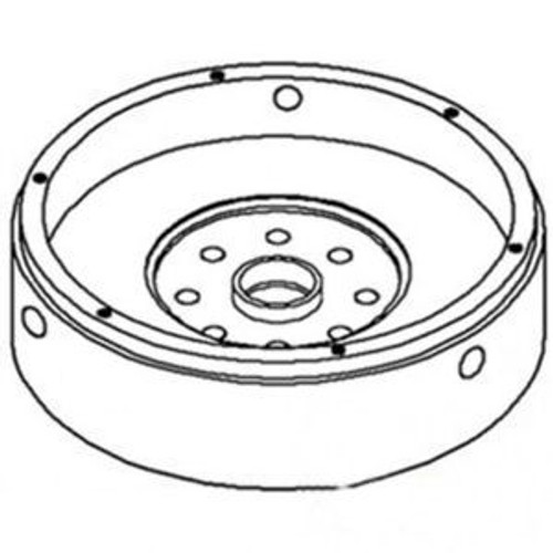 Flywheel With Ring Gear International 574 674 2505B 2500A 2500B Case Ih