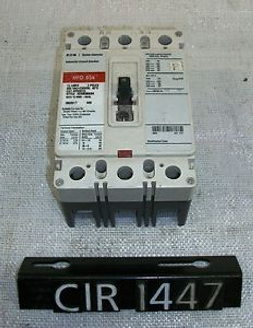 Cutler Hammer HFD65K/HFD3015 15 Amp Circuit Breaker (CIR1447)