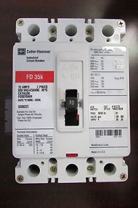CUTLER HAMMER Industrial Circuit Breaker FD3070 A04