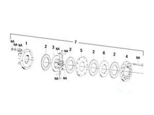 W342373 Clutch Assy- 1 3/8- 6 Spline Clamp Style Fits Walterscheid 2400