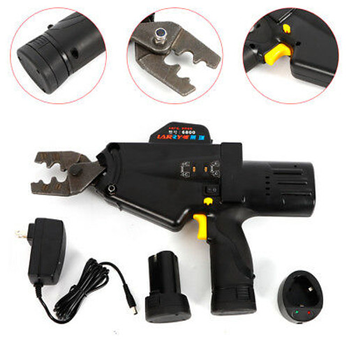Crimper Tool Battery Powered Crimping Tool F Cable Wire Terminals, Wiring Repair