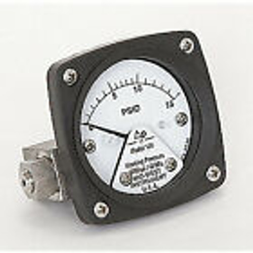 Midwest Instrument Pressure Gauge,0 To 15 Psi, 120-Sa-00-Oo-15P
