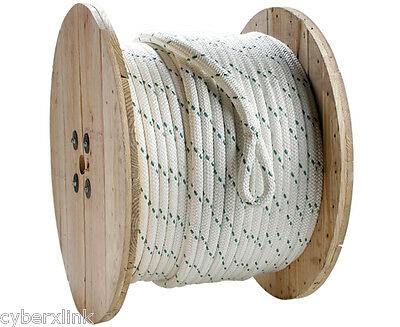 Pulling Rope Construction Electrical Heavy Duty Low Stretch Polyester 1/2 600'