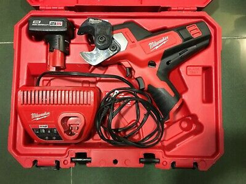 Milwaukee 2472-20 M12 12-Volt 600 Mcm Cable Cutter With Battery, Charger And Box