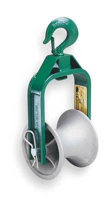 Greenlee 652 Cable Puller Sheave,Hook Type,18 In