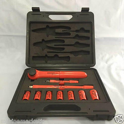 Knipex Insualted Reversible Ratchet Set With Carry Case.  Worldwide