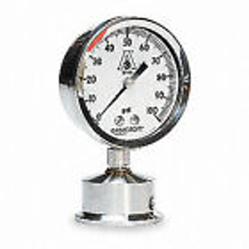 Ashcroft Pressure Gauge,0 To 30 Psi,2-1/2In,1-1/2, 25-1032S-15L-30