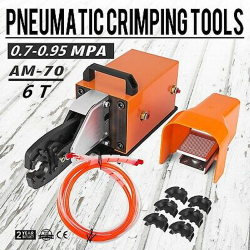 Am-70 Pneumatic Crimping Machine 6T 6-70Mm2 Cable Lugs Good Quality Hexagonal