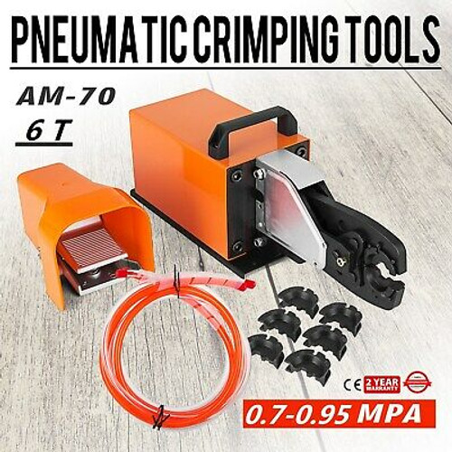Am-70 Pneumatic Crimping Machine 6T Non-Insulated 6-70Mm2 Cable Lugs Crimper